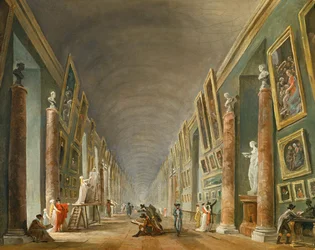 Die große Galerie des Louvre zwischen 1801 und 1805