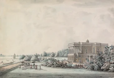 Gartenhaus von Lady Teignmouth am Ufer des Hooghly, Kalkutta, nach 1797