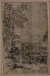 Studie für Vignette in Fontanelle