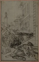 Studie für die Vignette von Lucretius