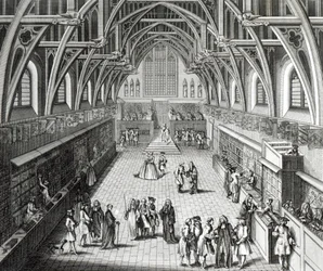 Westminster Hall, Der erste Tag des Semesters, Ein satirisches Gedicht, 1797 graviert von C. Mosley