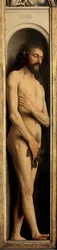 Adam, Detail vom linken Flügel des Genter Altars