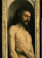 (Detail) von Adam, vom linken Flügel des Genter Altars