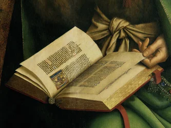 Detail von Johannes dem Täufer, vom Genter Altar