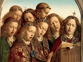 Detail der singenden Engel