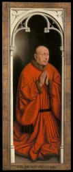 Porträt von Joost Vijdt, Tafel vom Äußeren des Genter Altars