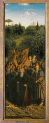 Die Eremiten, von der rechten Seite des Genter Altars