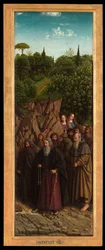 Die Eremiten, von der rechten Seite des Genter Altars