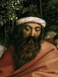 Die Pilger geführt von St. Christophorus (Detail)