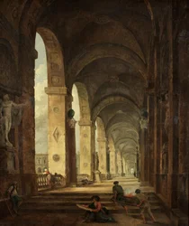 Ein Capriccio der römischen Architektur, ca. 1775