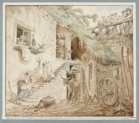 Allegorie des Niedergangs der Familie Du Barry. Um 1774-75