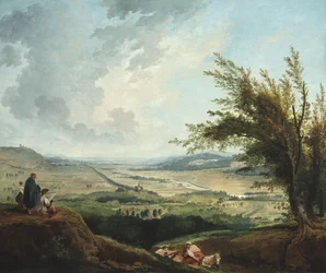 Weitläufige Landschaft bei Paris