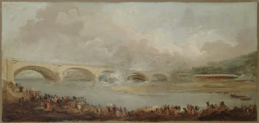 Das Entschalen der Brücke von Neuilly, am 22. September 1772, zwischen 1772 und 1775