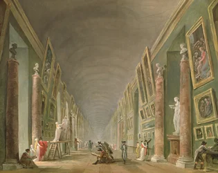 Die Große Galerie des Louvre zwischen 1801 und 1805