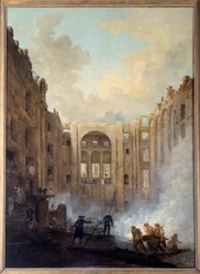 Der Brand der Oper im Palais Royal (Paris)