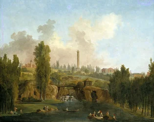 Blick auf den Park von Méréville, ca. 1790