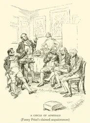 Ein Kreis von Admiralen, Fanny Prices angebliche Bekannte (Gravur)