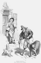 Hogarth in seinem Arbeitszimmer