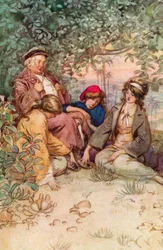 Illustration für J. M. Barries Der bewundernswerte Crichton