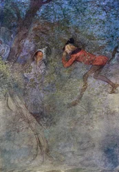 Illustration zu Die lustigen Weiber von Windsor