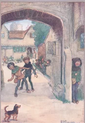 "Master Slender lässt die Jungen spielen", Illustration aus 