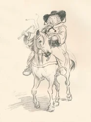 Vorzeichnung für Die Frau von Bath, um 1917