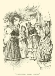 Wir sprachen eifrig miteinander (Gravur)