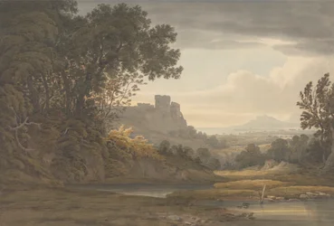 Schloss in einer Landschaft