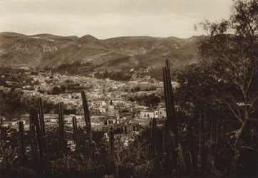 Mexiko: Guanajuato, Gesamtansicht des Dorfes