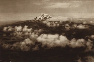 Mexiko: Iztaccihuatl, gesehen vom Popocatepetl