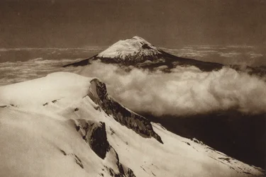 Mexiko: Popocatepetl, gesehen von der Spitze des Iztaccihuatl