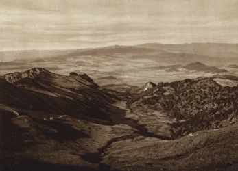 Mexiko: Vista desde media altura del Iztaccihuatl