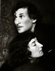 Marc und Bella Chagall (Sepia-Foto)