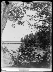 Meerenge von Niemenlautta von der Veranda des Gelben Hauses aus gesehen