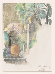 Treppe im Garten von Taormina
