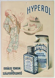 Werbung für Hyperol-Mundwaschtabletten, 1930