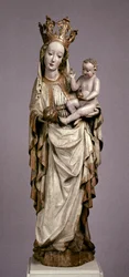 Die Jungfrau und das Kind aus der Kirche St. Philipp und St. Jakob in Toporc, ca. 1420