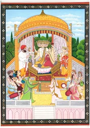 Brahma Saraswati Göttliche Zeremonie