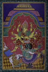 Durga erschlägt Dämon