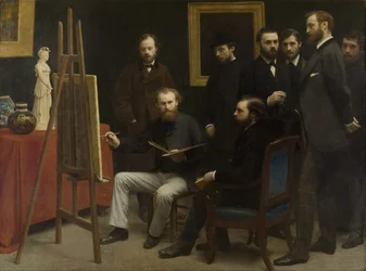 Ein Atelier in Les Batignolles, 1870