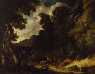 Landschaft mit Figuren