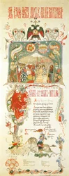 Menü des Osteressens am 11. April 1900