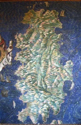 Karte von Sardinien - Die Galerie der Karten - Vatikanische Museen