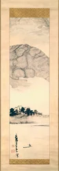 Fingerzeichnung einer Landschaft, 18. Jahrhundert
