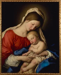 Die Madonna mit dem schlafenden Christuskind