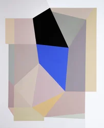 Blau Schwarze Geometrie
