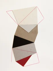 Geometrische Papiercollage