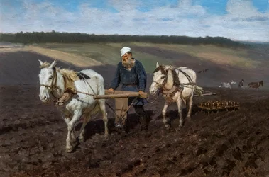 Leo Tolstoi als Landarbeiter