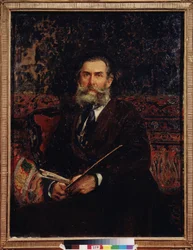 Porträt des Malers Alexei Bogolyubov