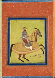 Prinz Azam Shah zu Pferd